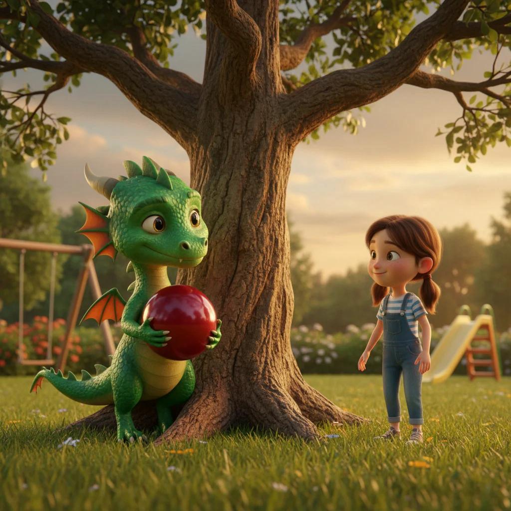 Olive and the Dragon Who Learned to Share